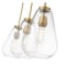 Z-Lite Ayra 3 Light island, Olde Brass & Clear 488P8-3L-OBR - alternate 3